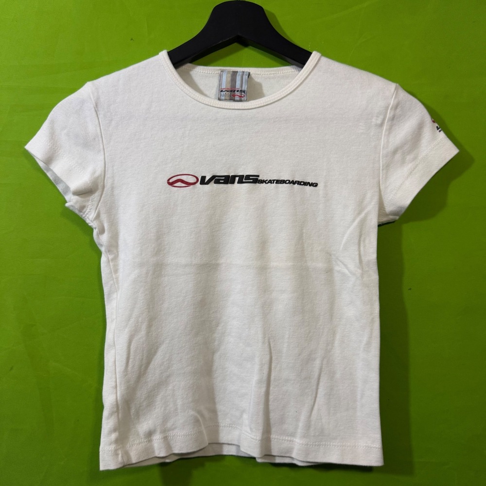 Vans Skateboarding Graphic T-Shirt White Small Vintage Made in USA